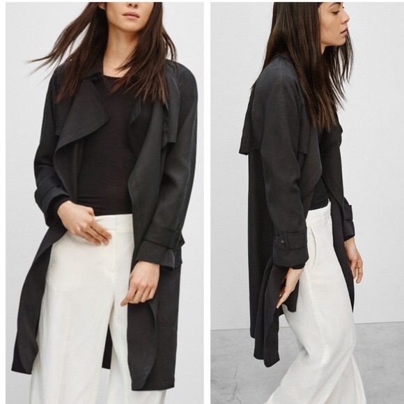 Aritzia Jackets & Blazers - BABATON Aritzia Black Lawson Trench coat